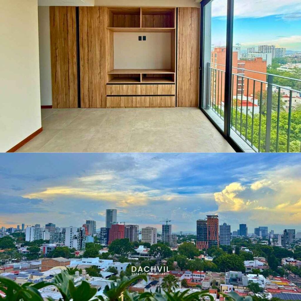 Atena Desarrollo Venta Guadalajara Dachvil Vista al exterior y recámara